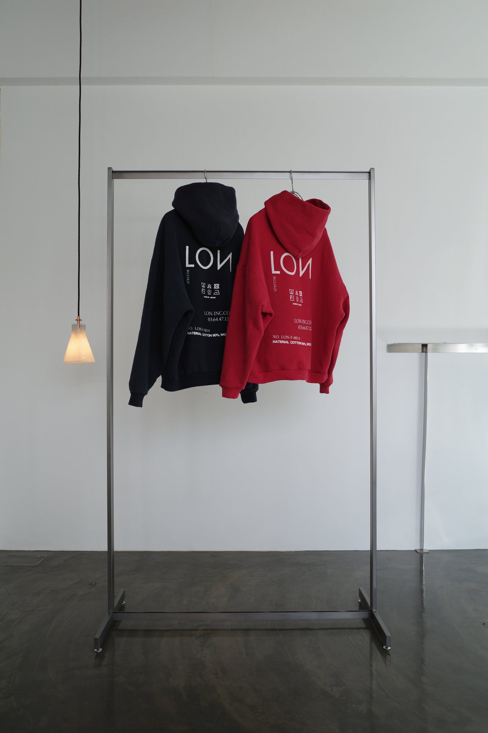 Two Side Hoodie/ Navy – LON